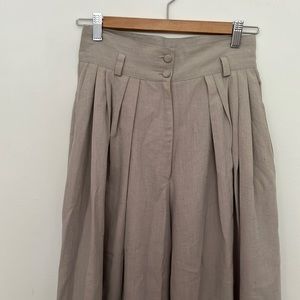 Vintage wide leg pleated pants